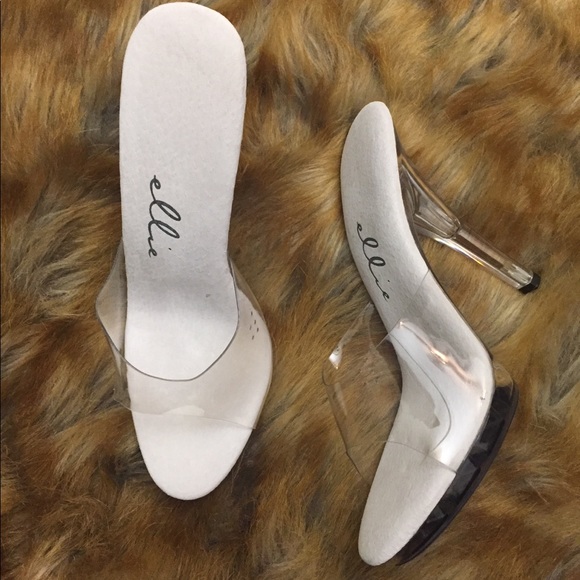 Clear Vinyl high heel mule - Picture 2 of 5